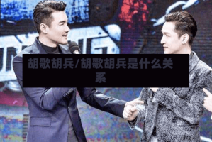 胡歌胡兵/胡歌胡兵是什么关系