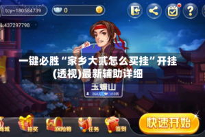 一键必胜“家乡大贰怎么买挂”开挂(透视)最新辅助详细