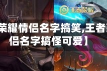 【王者荣耀情侣名字搞笑,王者荣耀情侣名字搞怪可爱】
