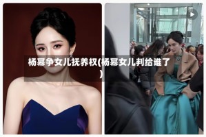 杨幂争女儿抚养权(杨幂女儿判给谁了)