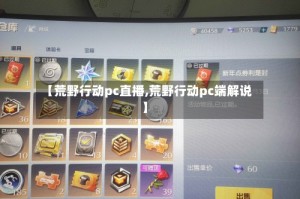 【荒野行动pc直播,荒野行动pc端解说】