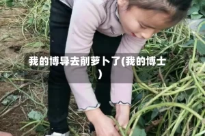 我的博导去削萝卜了(我的博士)