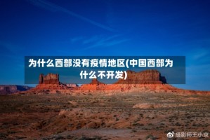 为什么西部没有疫情地区(中国西部为什么不开发)