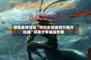 辅助最新信息“微乐安徽麻将万能开挂器”详细分享装挂步骤