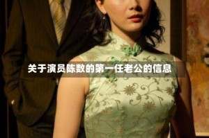 关于演员陈数的第一任老公的信息