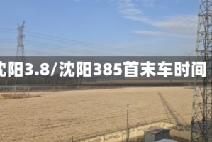 沈阳3.8/沈阳385首末车时间