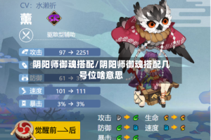 阴阳师御魂搭配/阴阳师御魂搭配几号位啥意思