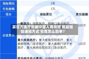 买百万医疗险被中国人寿拒赔 祸起短信通知方式 究竟怎么回事？