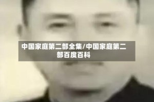 中国家庭第二部全集/中国家庭第二部百度百科