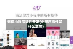 微信小程序插件开发(小程序插件是什么意思)