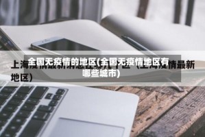 全国无疫情的地区(全国无疫情地区有哪些城市)