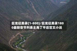 巨龙征美录(1-800)/巨龙征美录1800最新章节列表主角丁平后宫文小说