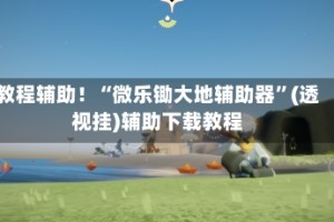 教程辅助！“微乐锄大地辅助器”(透视挂)辅助下载教程