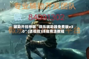 辅助开挂神器“微乐辅助器免费版v3.0”(透视挂)详细用法教程