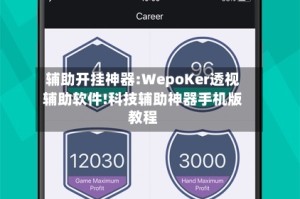 辅助开挂神器:WepoKer透视辅助软件!科技辅助神器手机版教程