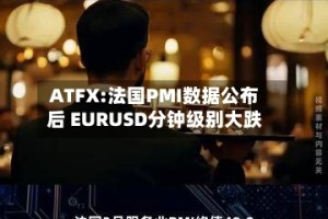 ATFX:法国PMI数据公布后 EURUSD分钟级别大跌