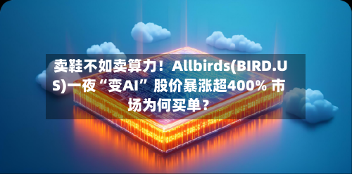 卖鞋不如卖算力！Allbirds(BIRD.US)一夜“变AI” 股价暴涨超400% 市场为何买单？-第1张图片