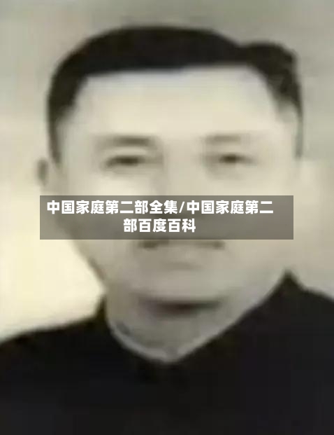 中国家庭第二部全集/中国家庭第二部百度百科-第1张图片