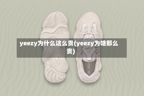 yeezy为什么这么贵(yeezy为啥那么贵)-第1张图片