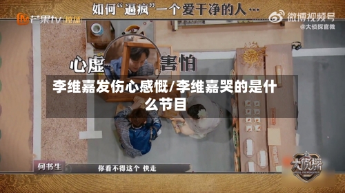 李维嘉发伤心感慨/李维嘉哭的是什么节目-第2张图片