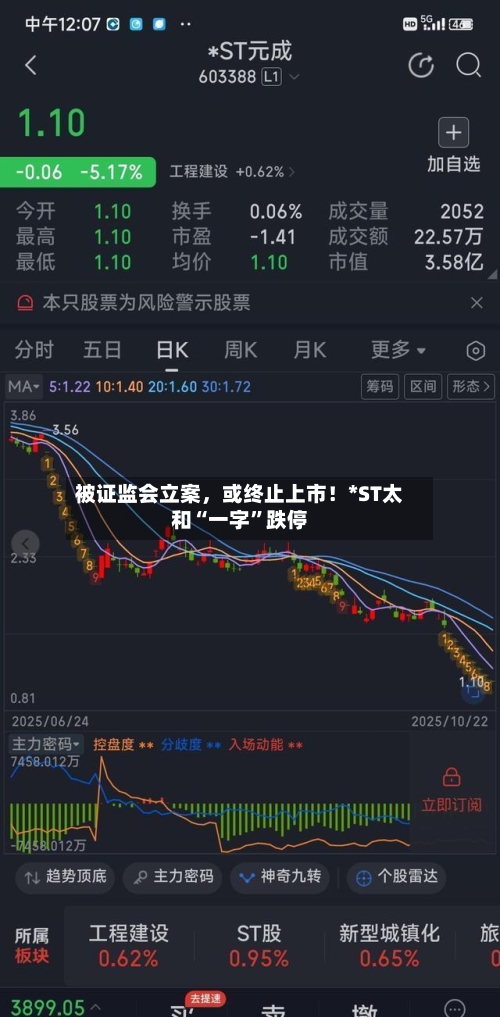 被证监会立案，或终止上市！*ST太和“一字”跌停-第3张图片