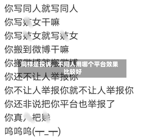 同样是投诉，不同人用哪个平台效果比较好-第2张图片
