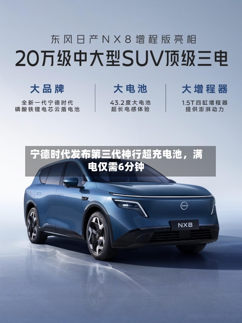 宁德时代发布第三代神行超充电池，满电仅需6分钟-第2张图片
