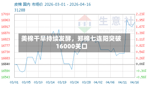 美棉干旱持续发酵，郑棉七连阳突破16000关口-第3张图片