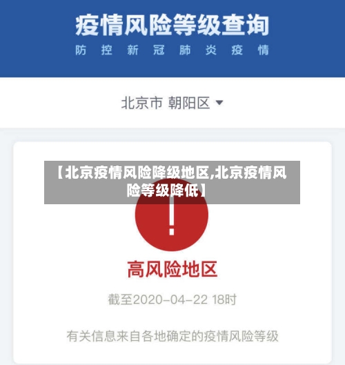 【北京疫情风险降级地区,北京疫情风险等级降低】-第3张图片