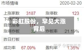 彩虹股份，罕见大涨背后-第3张图片