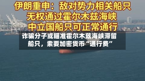 诈骗分子或瞄准霍尔木兹海峡滞留船只	，索要加密货币“通行费	”-第1张图片