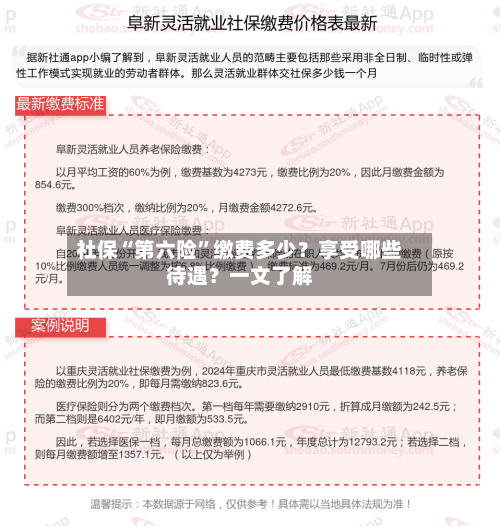 社保“第六险”缴费多少？享受哪些待遇？一文了解-第1张图片
