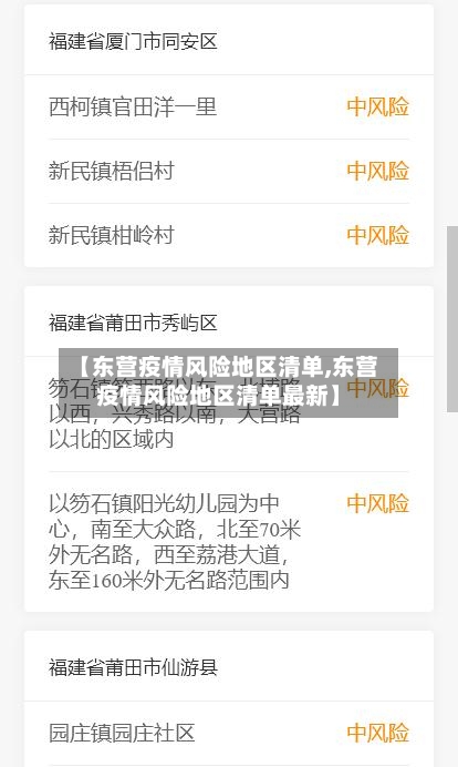 【东营疫情风险地区清单,东营疫情风险地区清单最新】-第2张图片