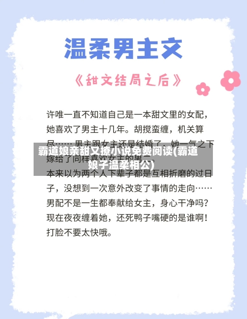 霸道娘亲甜又撩小说免费阅读(霸道娘子温柔相公)-第1张图片