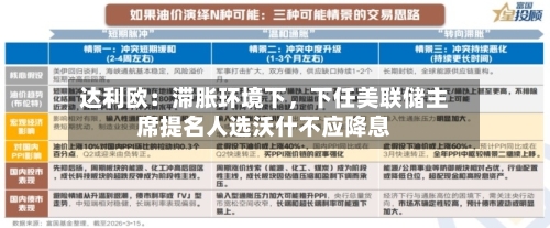 达利欧：滞胀环境下，下任美联储主席提名人选沃什不应降息-第1张图片