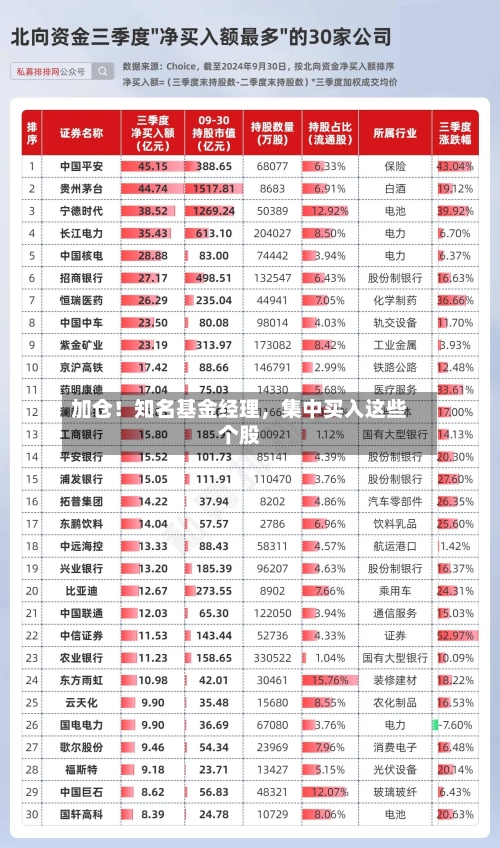 加仓！知名基金经理，集中买入这些个股-第3张图片