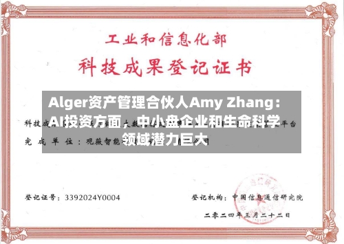 Alger资产管理合伙人Amy Zhang：AI投资方面，中小盘企业和生命科学领域潜力巨大-第1张图片