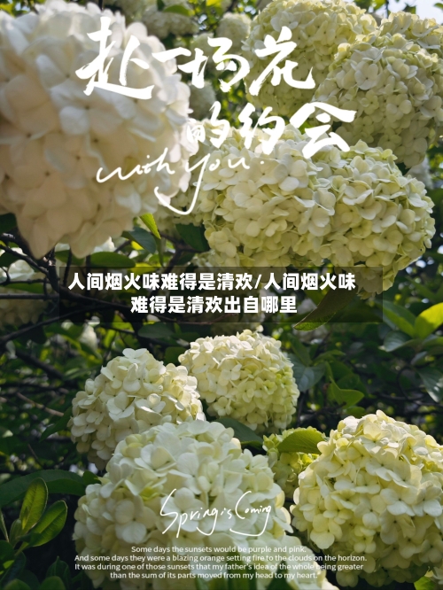 人间烟火味难得是清欢/人间烟火味 难得是清欢出自哪里-第2张图片