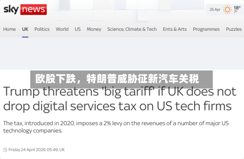 欧股下跌，特朗普威胁征新汽车关税-第1张图片