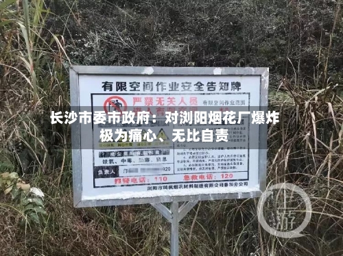 长沙市委市政府：对浏阳烟花厂爆炸极为痛心	、无比自责-第1张图片