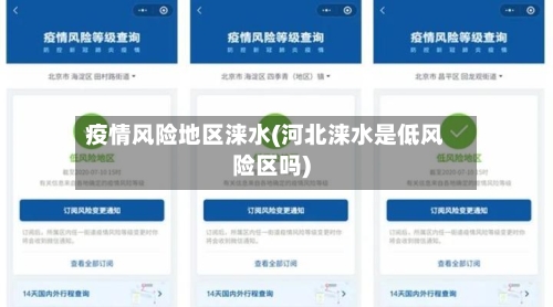 疫情风险地区涞水(河北涞水是低风险区吗)-第3张图片