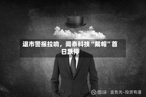 退市警报拉响，闻泰科技“戴帽	”首日跌停-第2张图片
