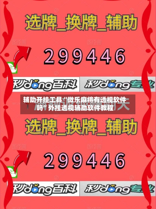 辅助开挂工具“微乐麻将有透视软件吗”外挂透视辅助软件教程-第3张图片