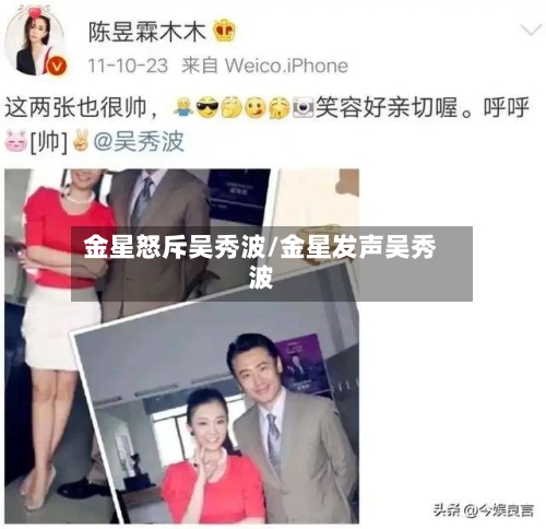 金星怒斥吴秀波/金星发声吴秀波-第1张图片