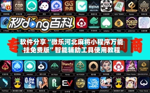 软件分享“微乐河北麻将小程序万能挂免费版”智能辅助工具使用教程-第3张图片