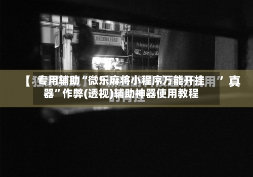 专用辅助“微乐麻将小程序万能开挂器	”作弊(透视)辅助神器使用教程-第3张图片