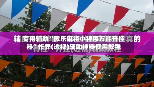 专用辅助“微乐麻将小程序万能开挂器”作弊(透视)辅助神器使用教程-第2张图片