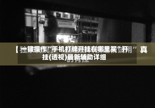 一键操作“手机打牌开挂在哪里买	”开挂(透视)最新辅助详细-第3张图片