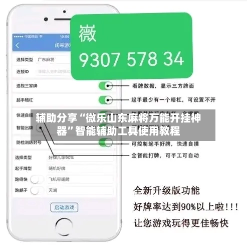 辅助分享“微乐山东麻将万能开挂神器”智能辅助工具使用教程-第3张图片