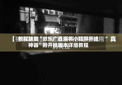 教程辅助“微乐广西麻将小程序开挂神器	”附开挂脚本详细教程-第2张图片
